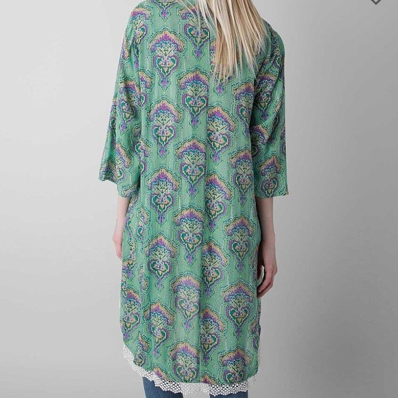 O'Neill Green Patterned Cardigan - Picture 2 of 8